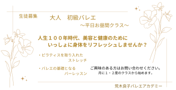 大人　初級バレエ